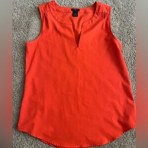Ann Taylor Vibrant Orange Tank Top